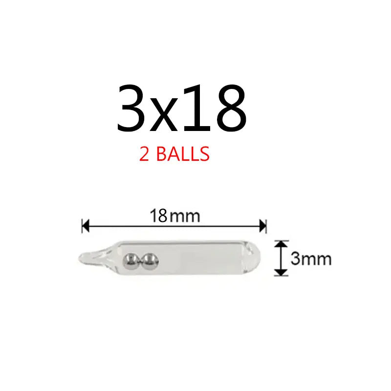 Fishing Glass Rattle Tubes Set ā 100PCS