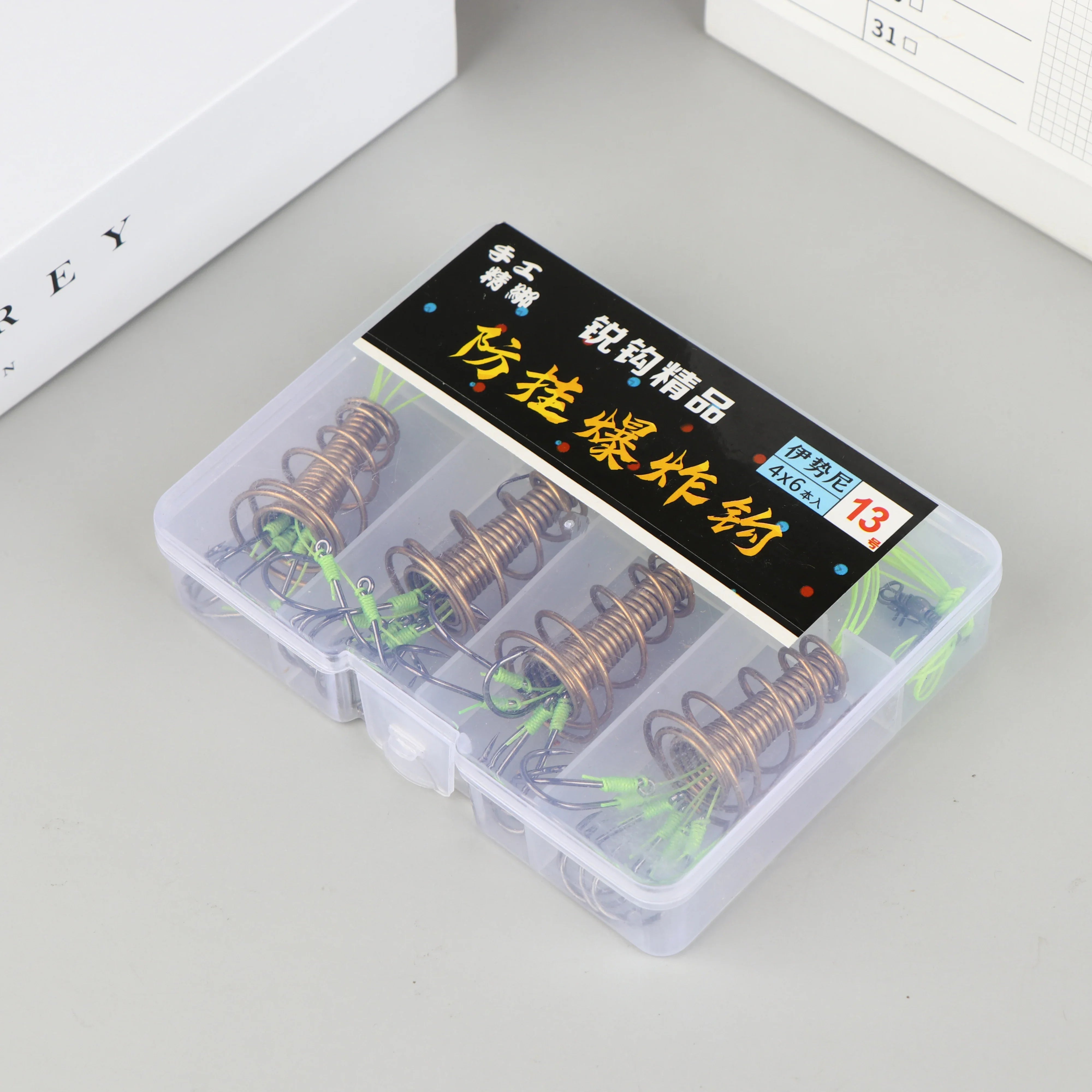 4PCS Explosive Carp Spring Hook Set