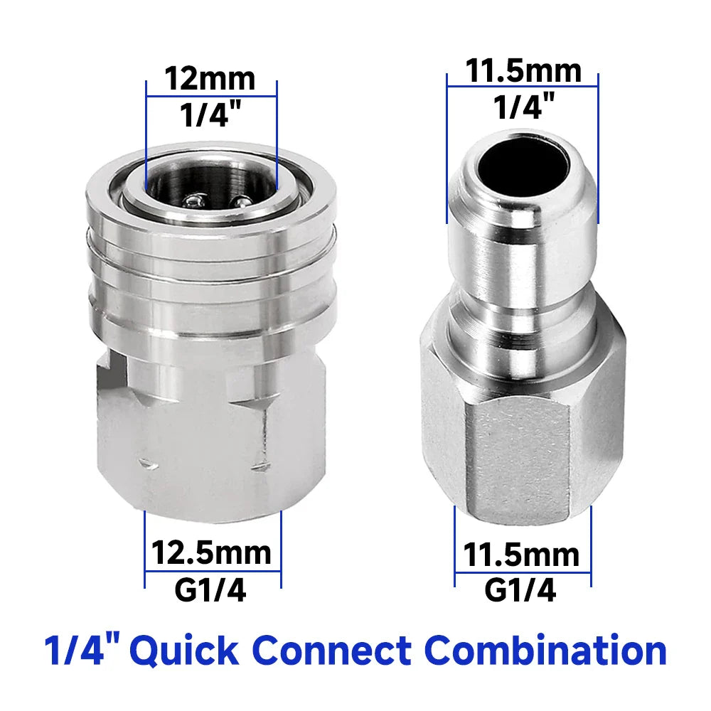 1/4" Pressure Washer Quick Connect Adapter Set