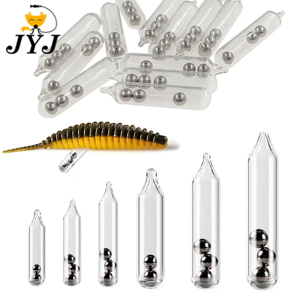 Fishing Glass Rattle Tubes Set ā 100PCS
