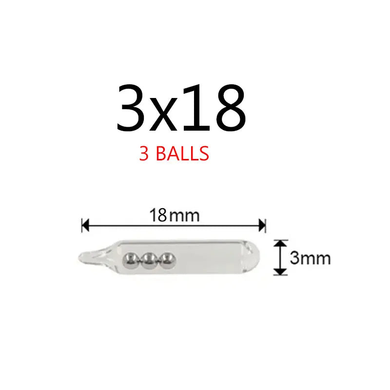 Fishing Glass Rattle Tubes Set ā 100PCS
