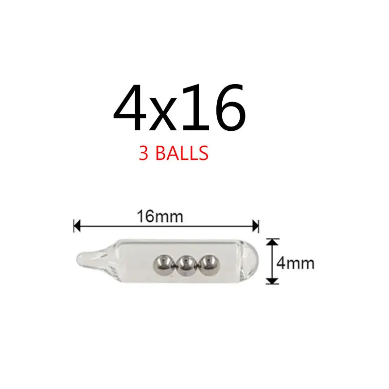 Fishing Glass Rattle Tubes Set ā 100PCS