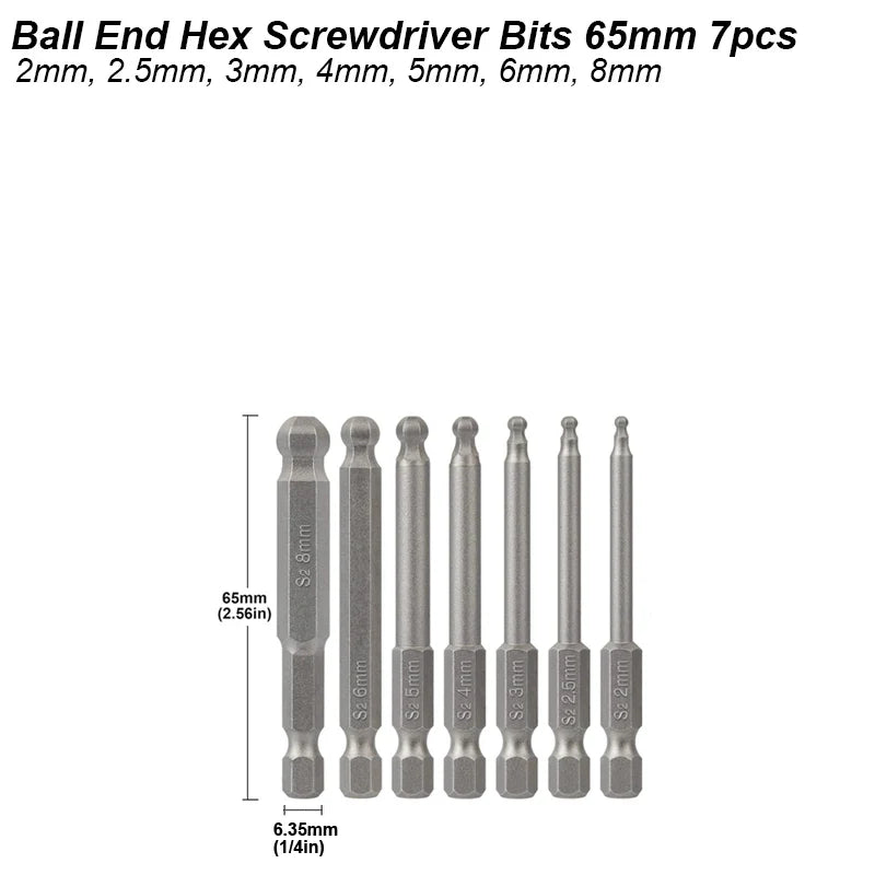 Ball End Hex Bit Set