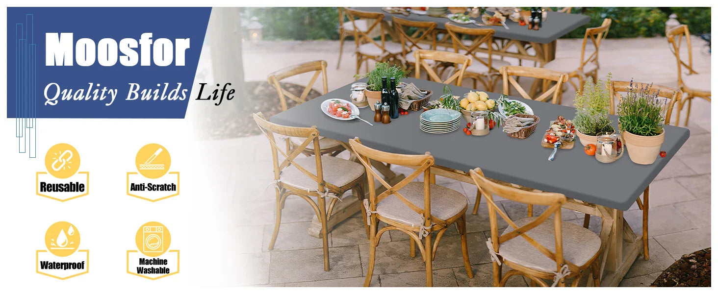 Stretch Waterproof Patio Table Cover