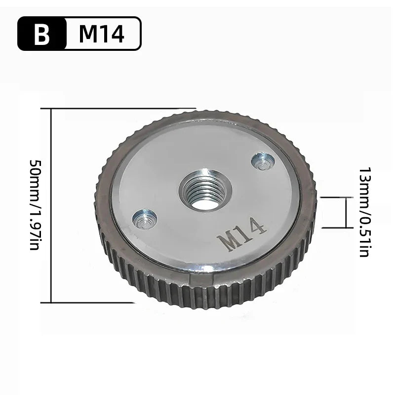 Quick-Lock Angle Grinder Nut for M10/M14 Grinders
