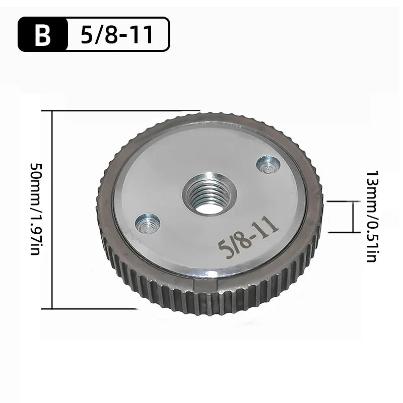 Quick-Lock Angle Grinder Nut for M10/M14 Grinders