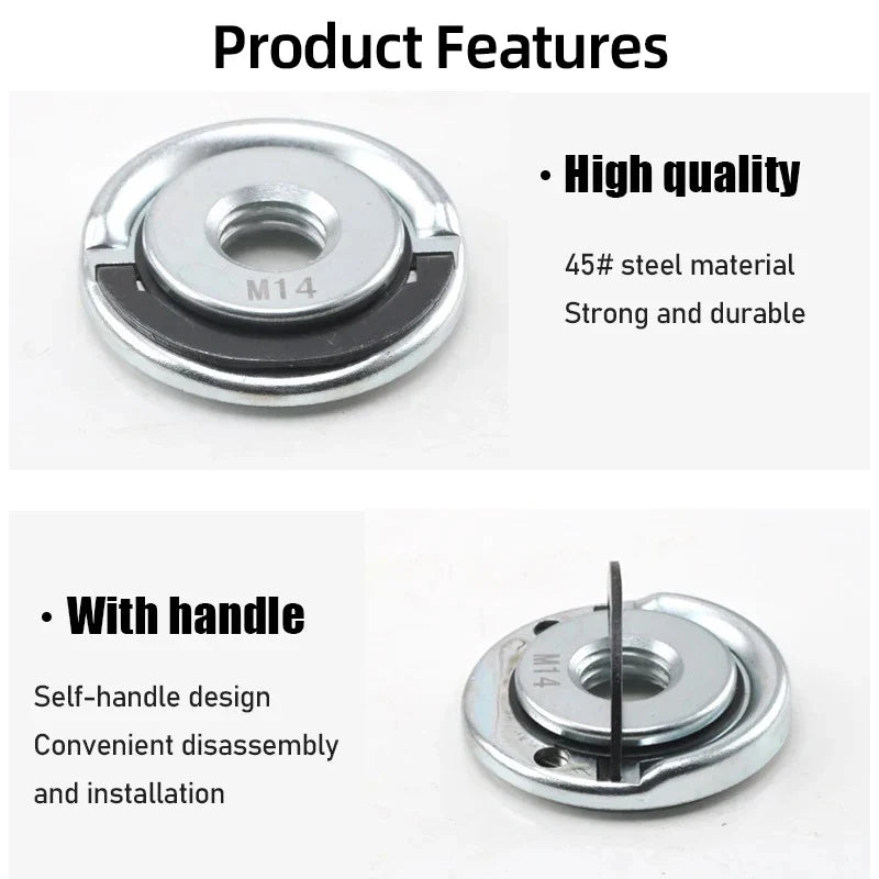 Quick-Lock Angle Grinder Nut for M10/M14 Grinders