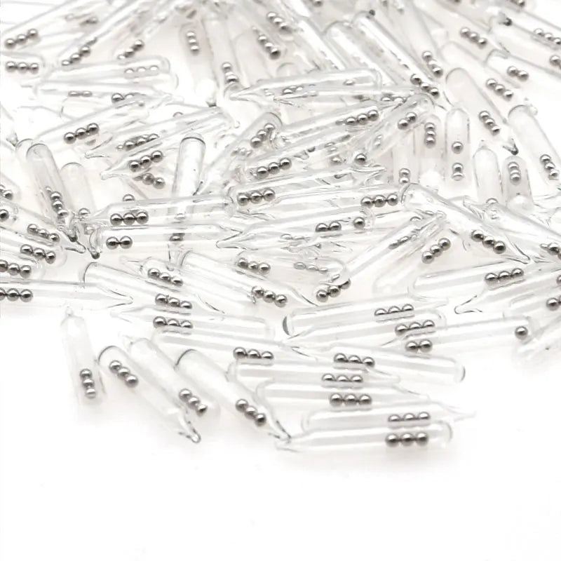 Fishing Glass Rattle Tubes Set – 100PCS