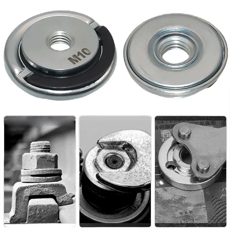 Quick-Lock Angle Grinder Nut for M10/M14 Grinders