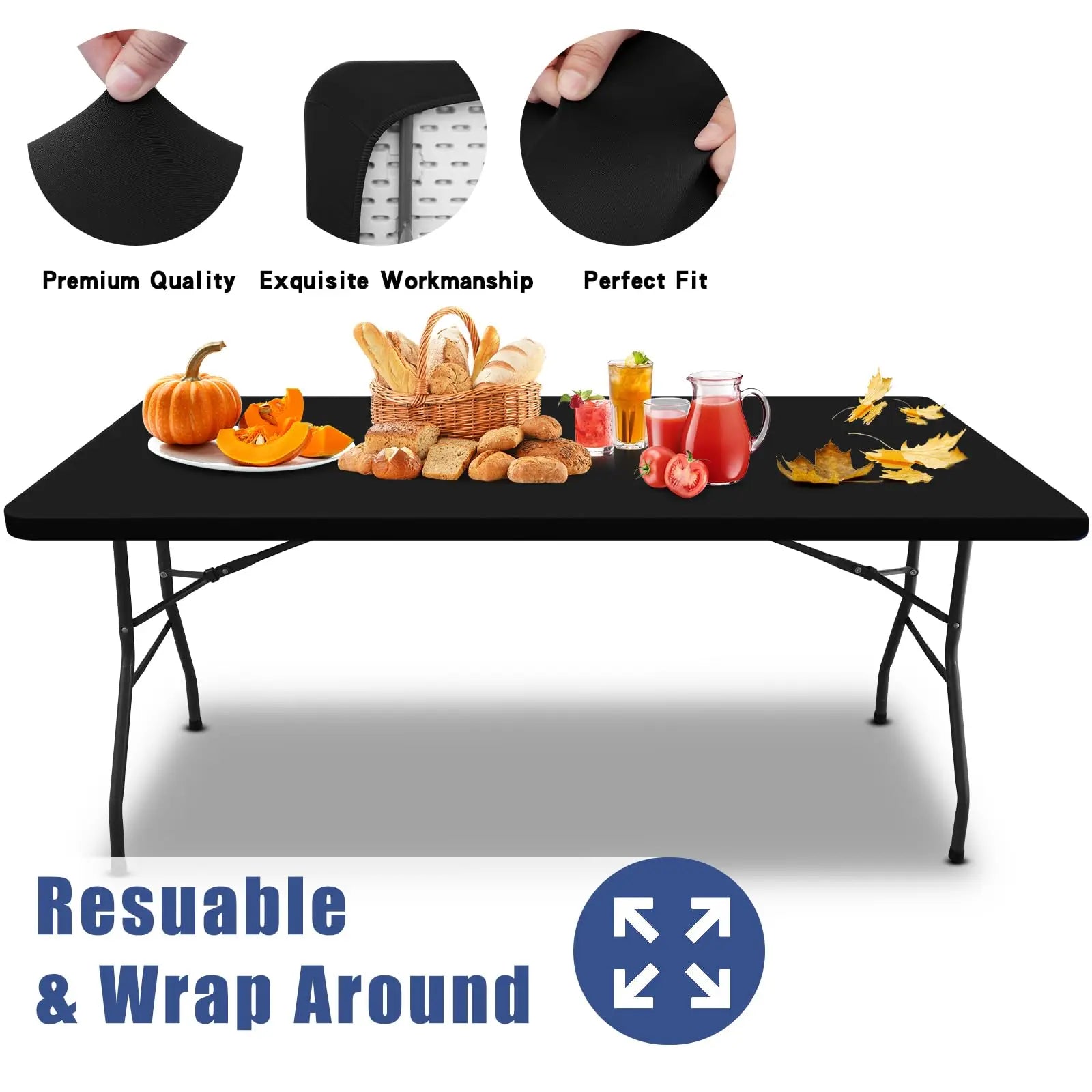 Stretch Waterproof Patio Table Cover